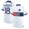 Officiële Voetbalshirt Paris Saint-Germain R.Sanches 18 Uit 2023-24 - Heren